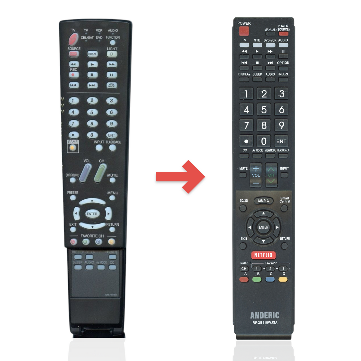 Sharp GA678WJSA TV Remote Control