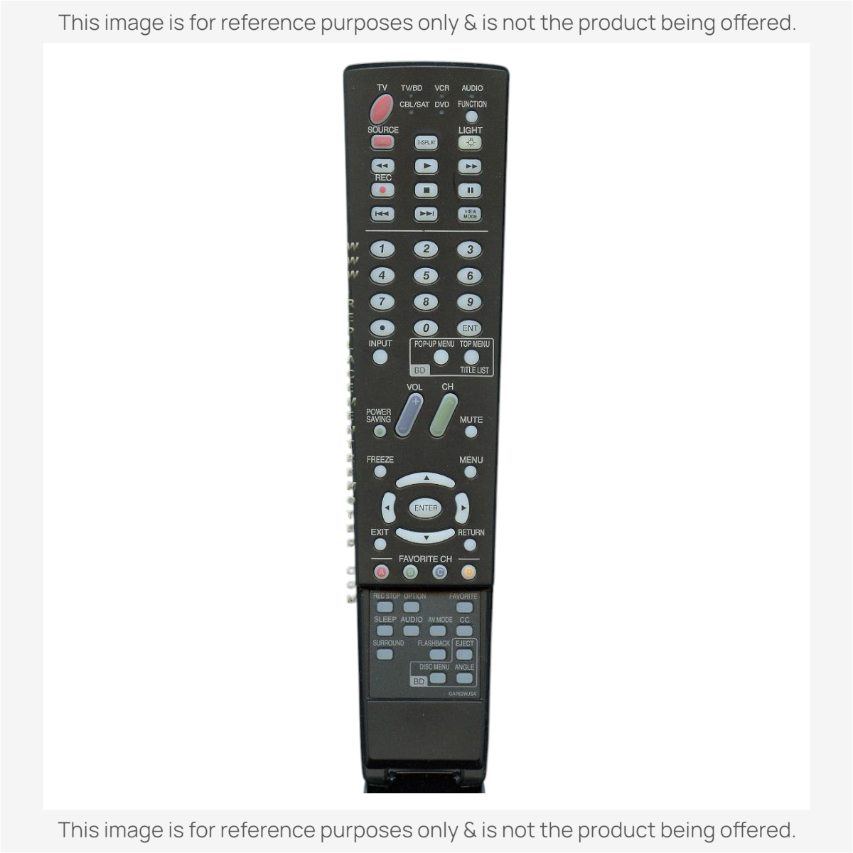 Sharp GA762WJSA TV Remote Control