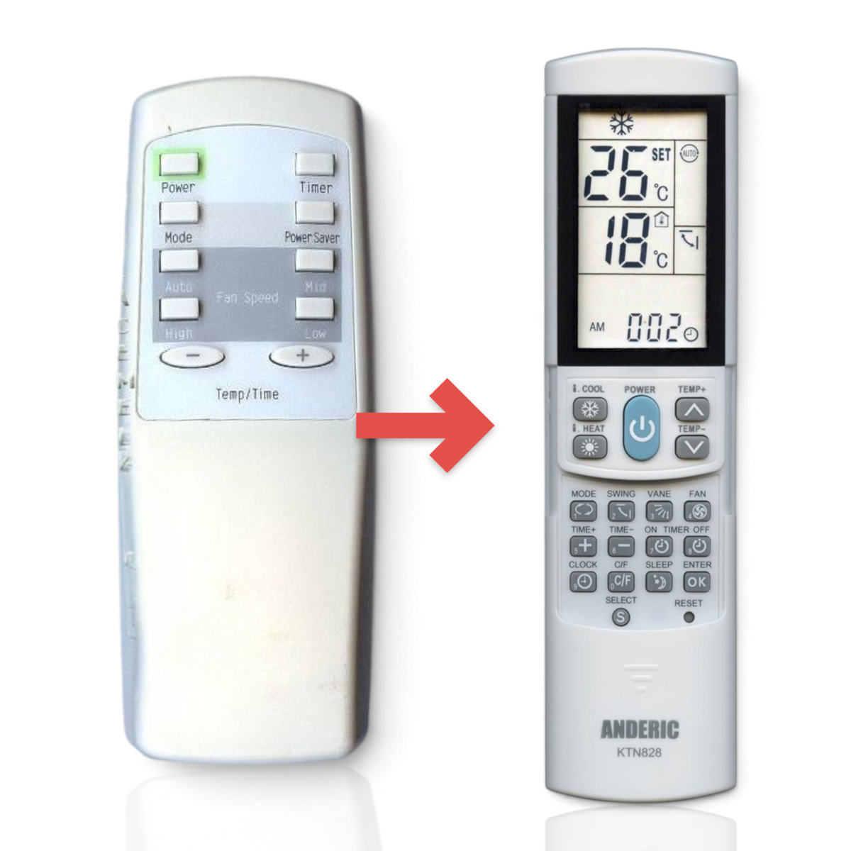 Sharp KYK1801 Admiral Air Conditioner Remote Control