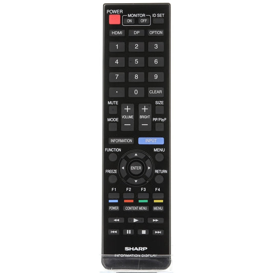 Sharp RRMCG1019MPPZ Monitor Remote Control