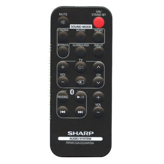 Sharp RRMCGA322AWSA Audio Remote Control