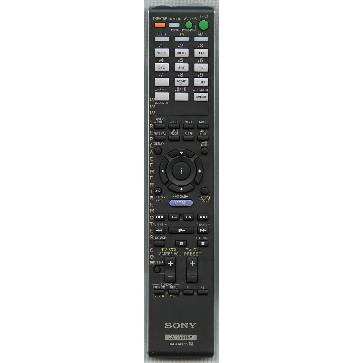 Sony RM-AAP022 Receiver Remote Control - RMAAP022