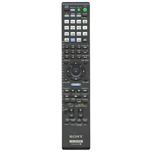 Sony RM-AAP102 Home Theater Remote Control - RMAAP102