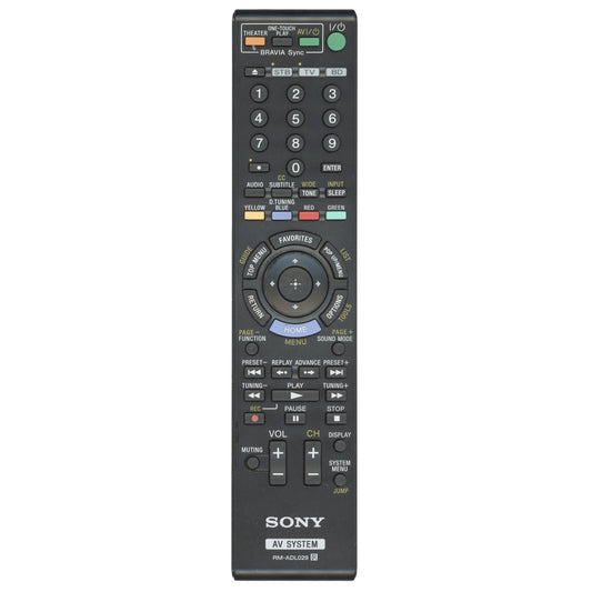 Sony RM-ADL029 Home Theater Remote Control - RMADL029