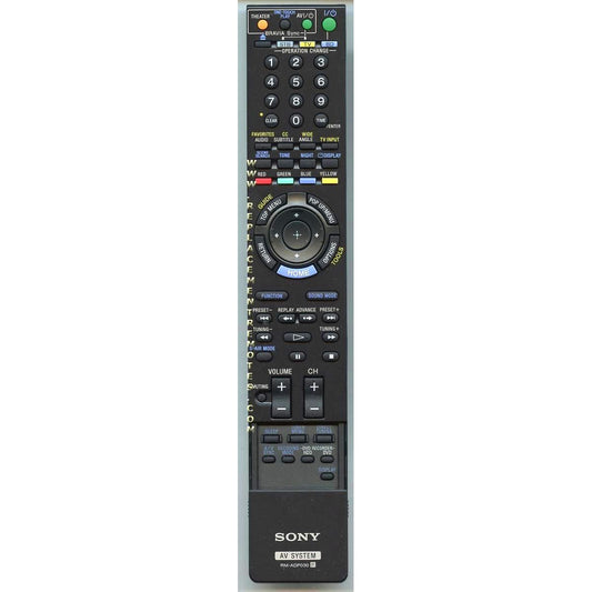 Sony RM-ADP030 Receiver Remote Control - RMADP030