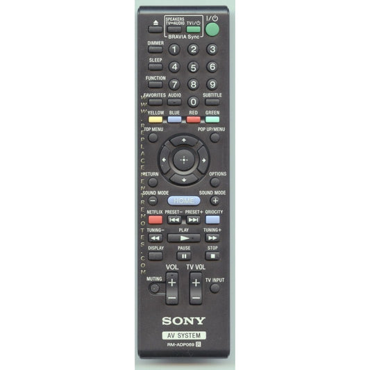 Sony RM-ADP069 Receiver Remote Control - RMADP069