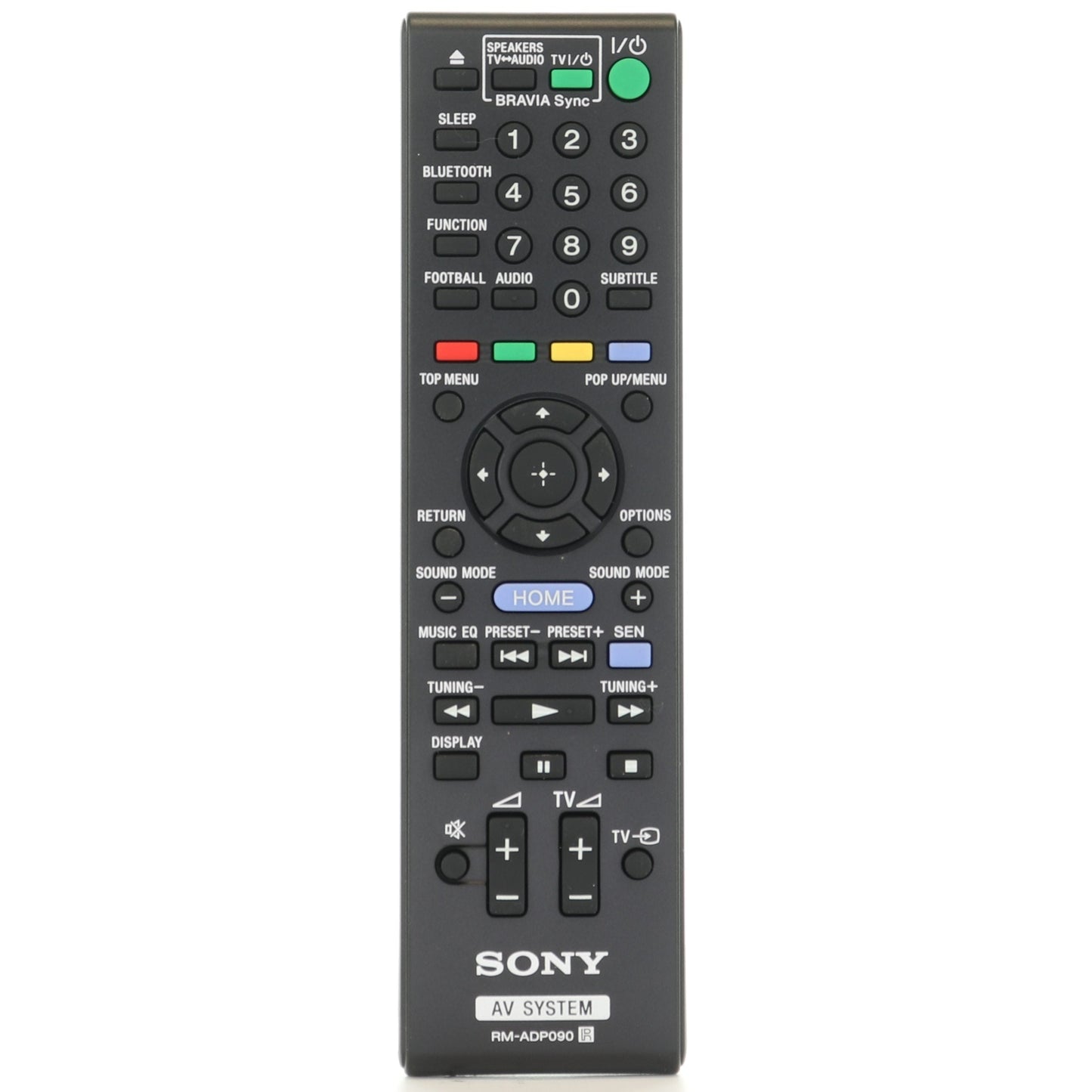 Sony RM-ADP090 Blu-ray Disc DVD Home Theatre System Remote Control - 1-491-940-11