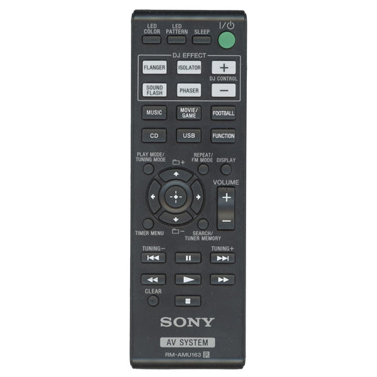 Sony RM-AMU163 Receiver Remote Control - RMAMU163