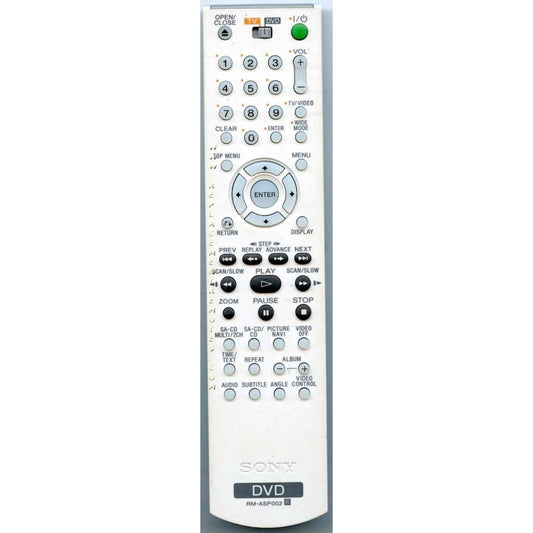 Sony RM-ASP002 DVD Remote Control - RMASP002