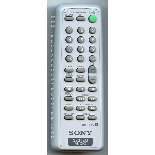 Sony RM-SGP7 Audio Remote Control - RMSGP7