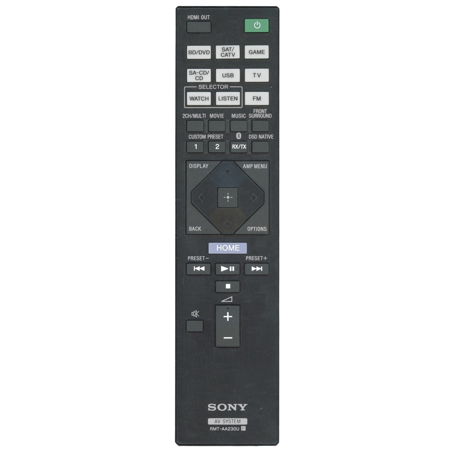 Sony RMT-AA230U Receiver Remote Control - RMTAA230U