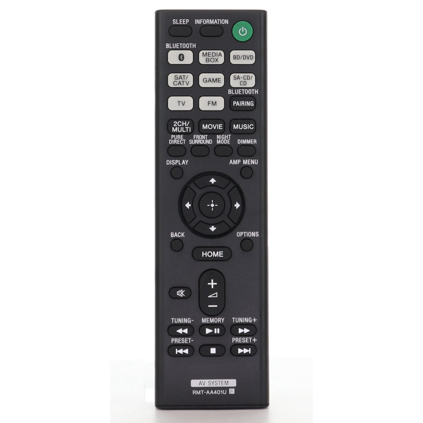Sony RMT-AA401U A/V Receiver Remote Control - 1-493-370-11 / 1-4933-701-3