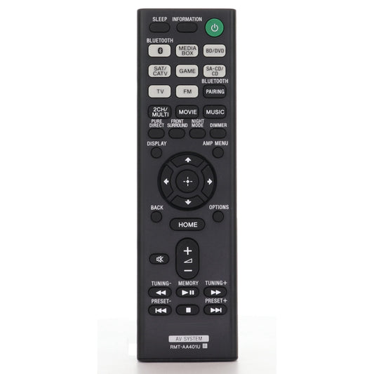 Sony RMT-AA401U A/V Receiver Remote Control - 1-493-370-11 / 1-4933-701-3