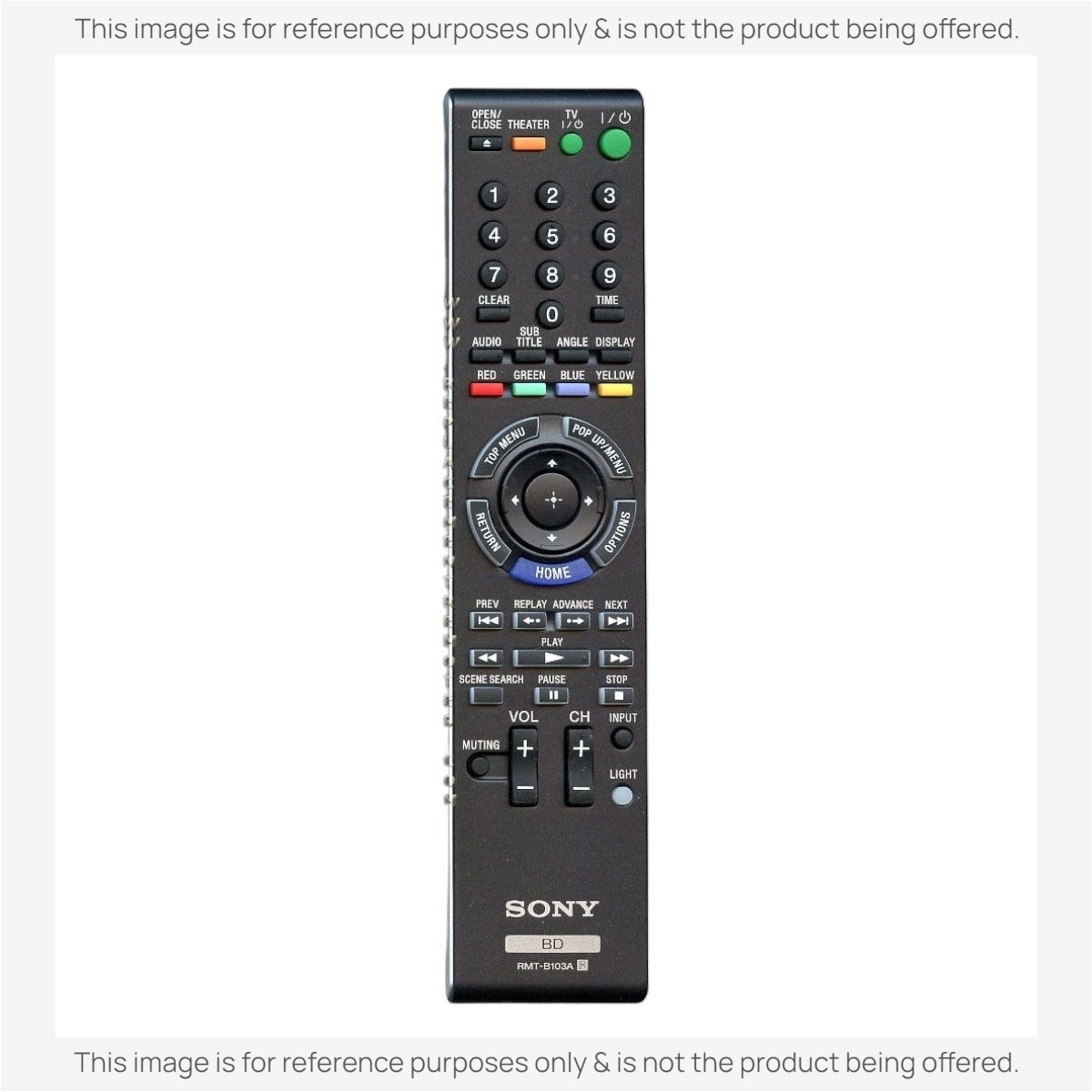 Sony RMT-B103A Blu-ray Disc Remote Control - 1-480-740-11