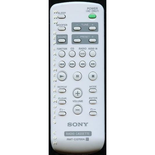 Sony RMT-CG700A Audio Remote Control - RMTCG700A