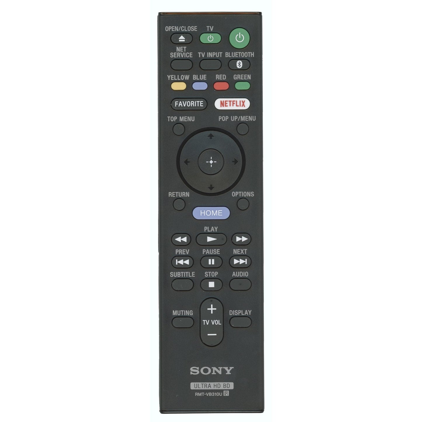 Sony RMT-VB310U Ultra HD BD Blu-ray Remote Control - 1-493-284-11