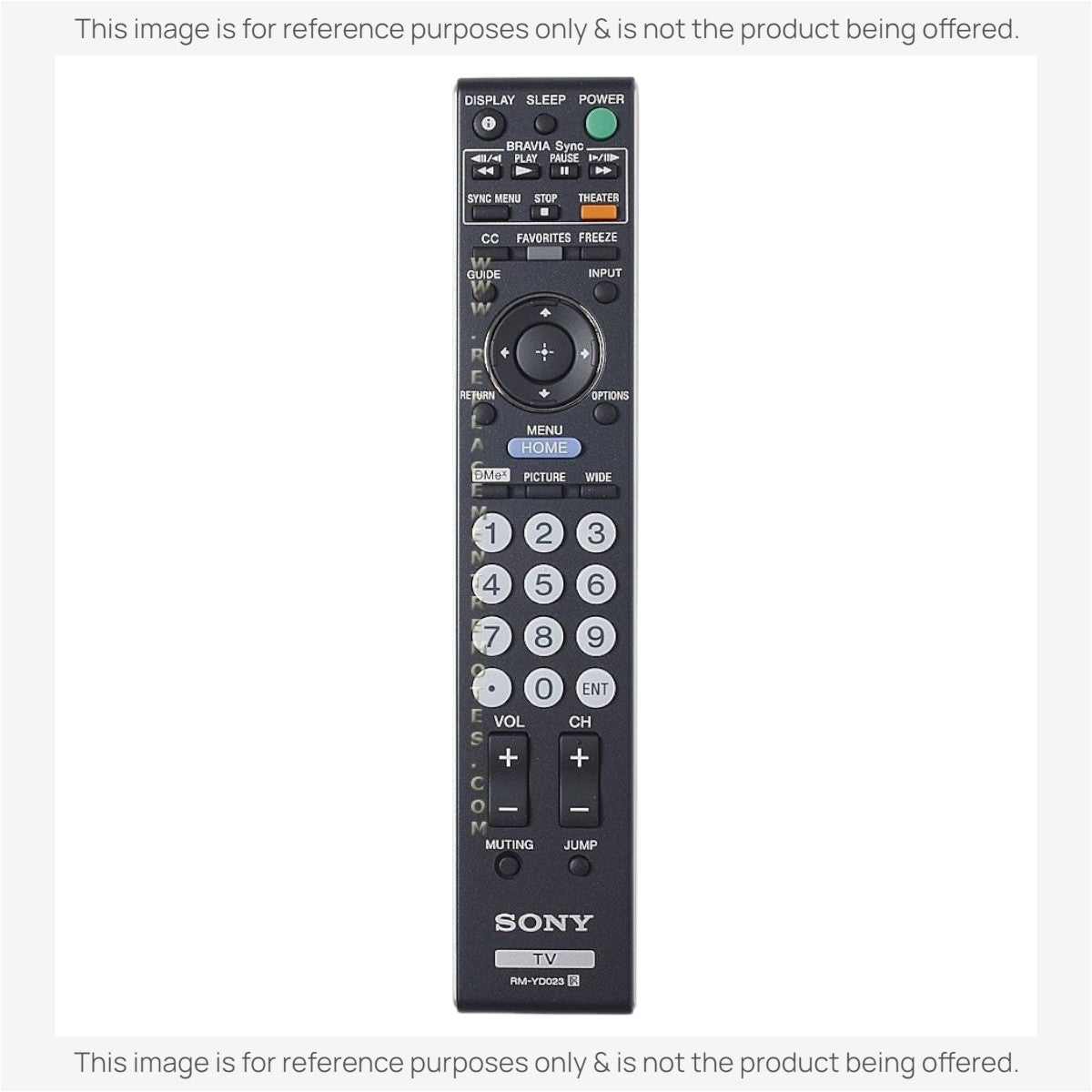 Sony RM-YD023 TV Remote Control - RMYD023