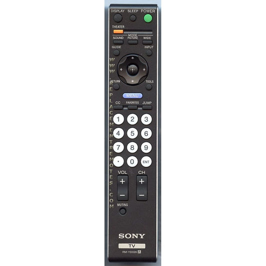 Sony RM-YD026 TV Remote Control - RMYD026