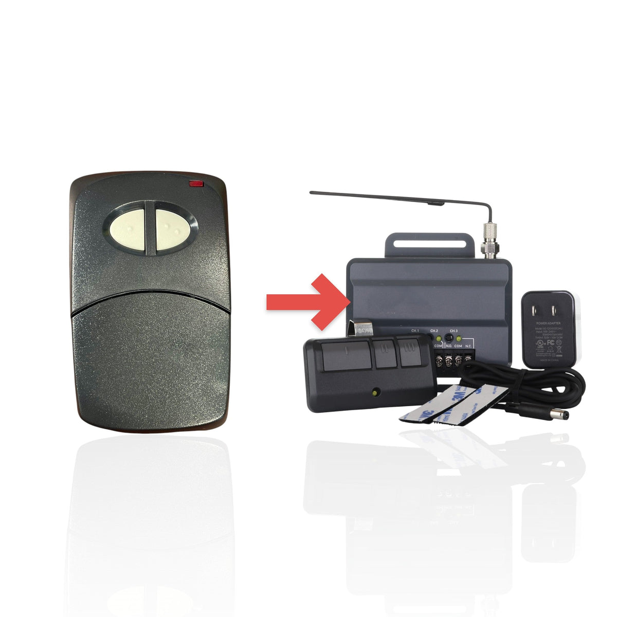 Stanley 1094 2 Channel MULTI-CODE Garage Door Opener Remote Control