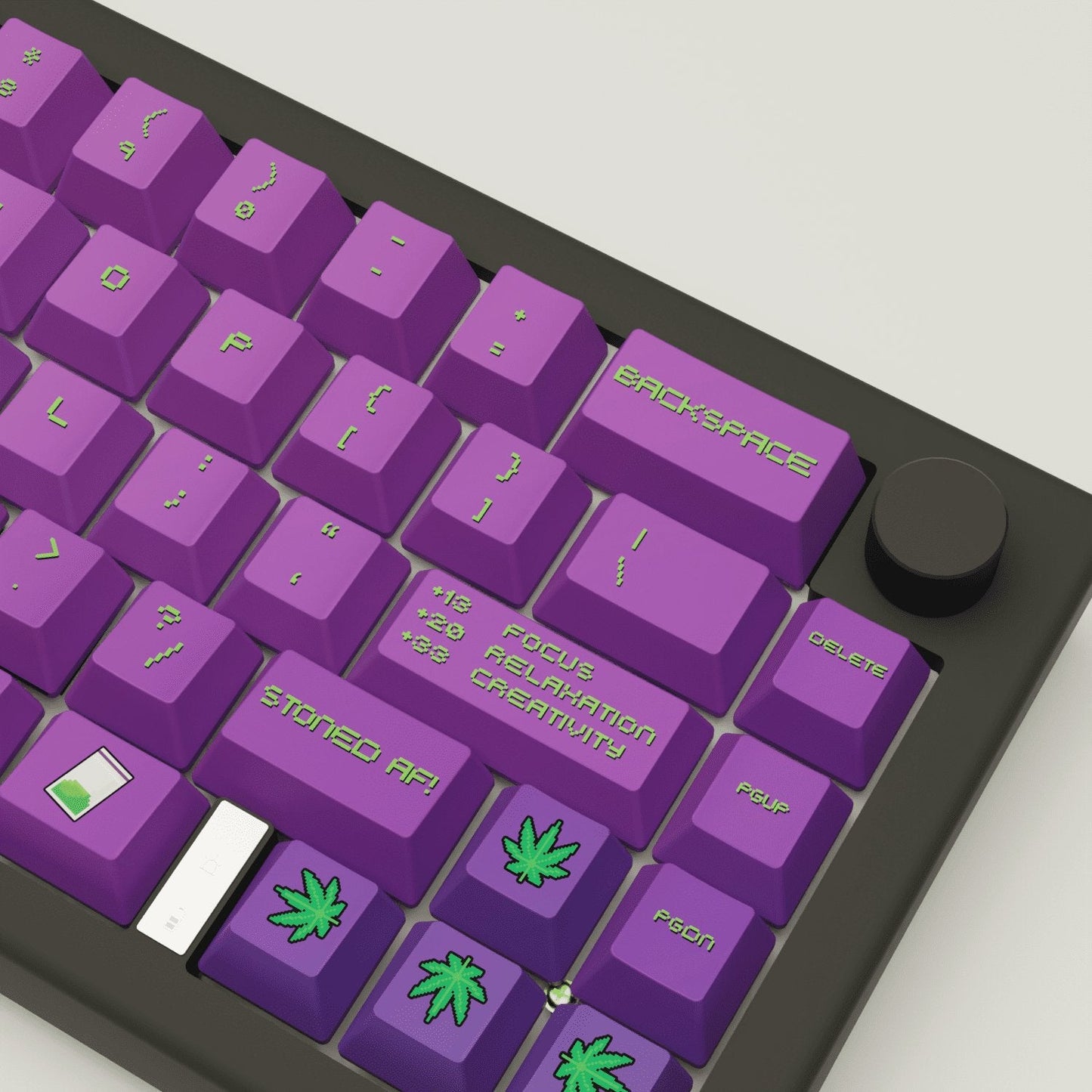 Stoner Design Keycaps and Mechanical Keyboard