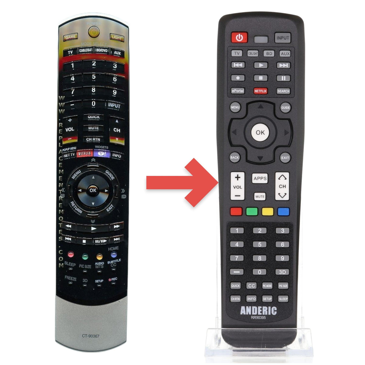 Toshiba CT90367 TV Remote Control