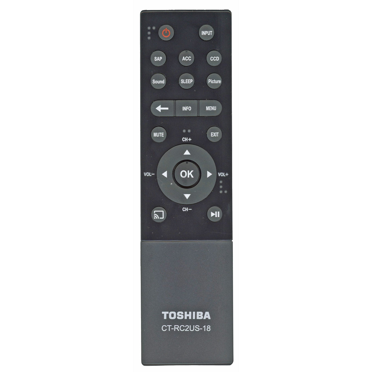 Insignia CT-RC2US-18 CHROMECAST TV Remote Control - PK11V02360I