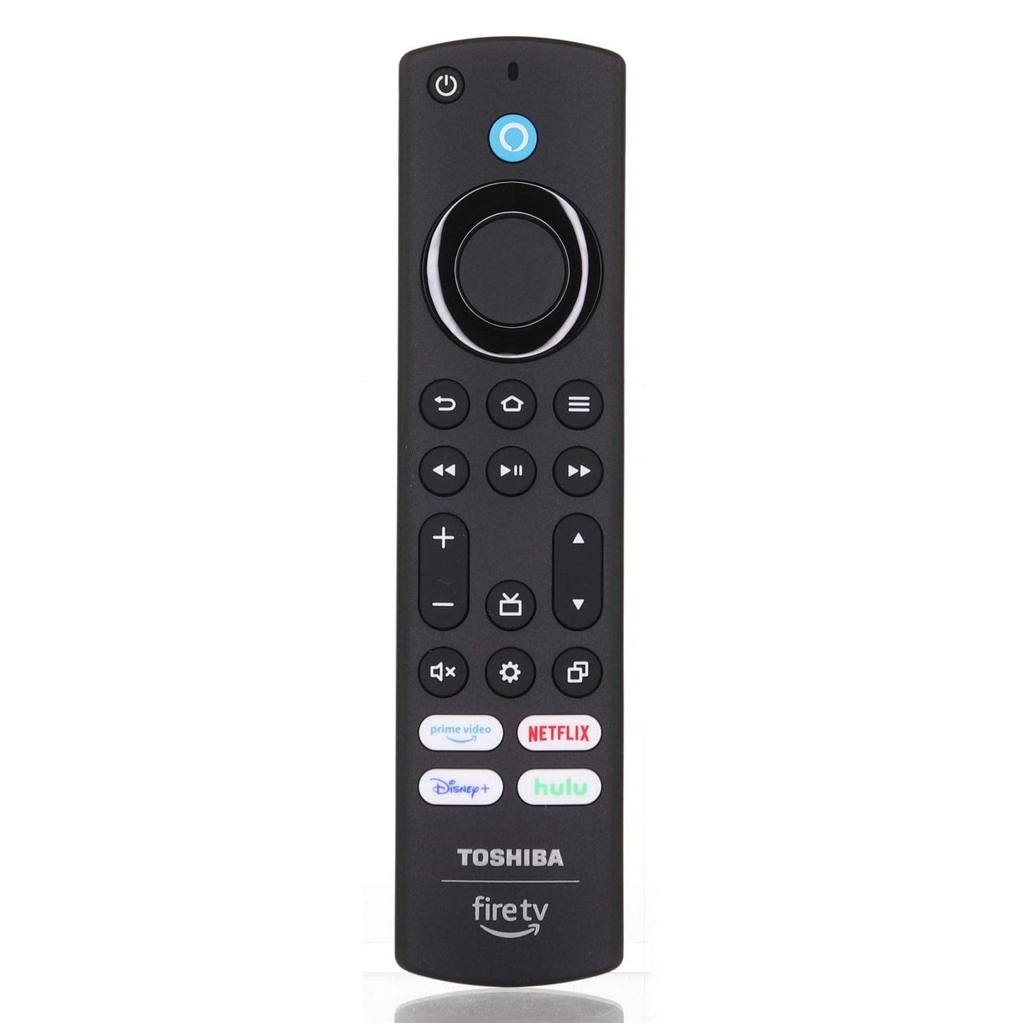 Toshiba PUW-2K19-YKF478 Fire TV Remote Control | 2023 | Voice | Prime Video | Netflix | Disney+ | Hulu - PUW2K19YKF478