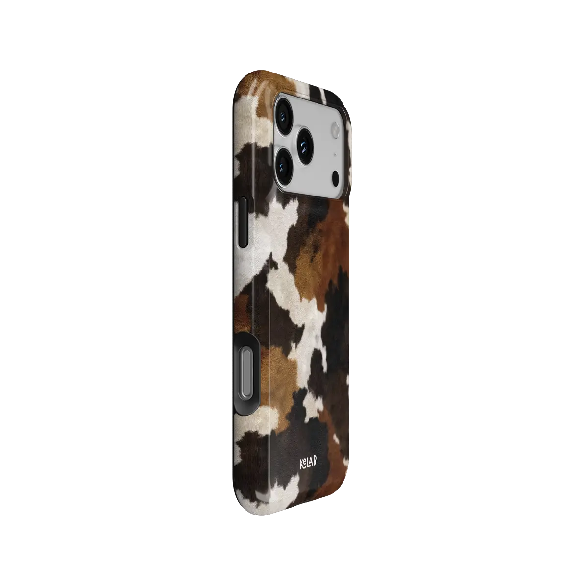 Cattle Drive | Brown and Black Cow Print Phone Case
