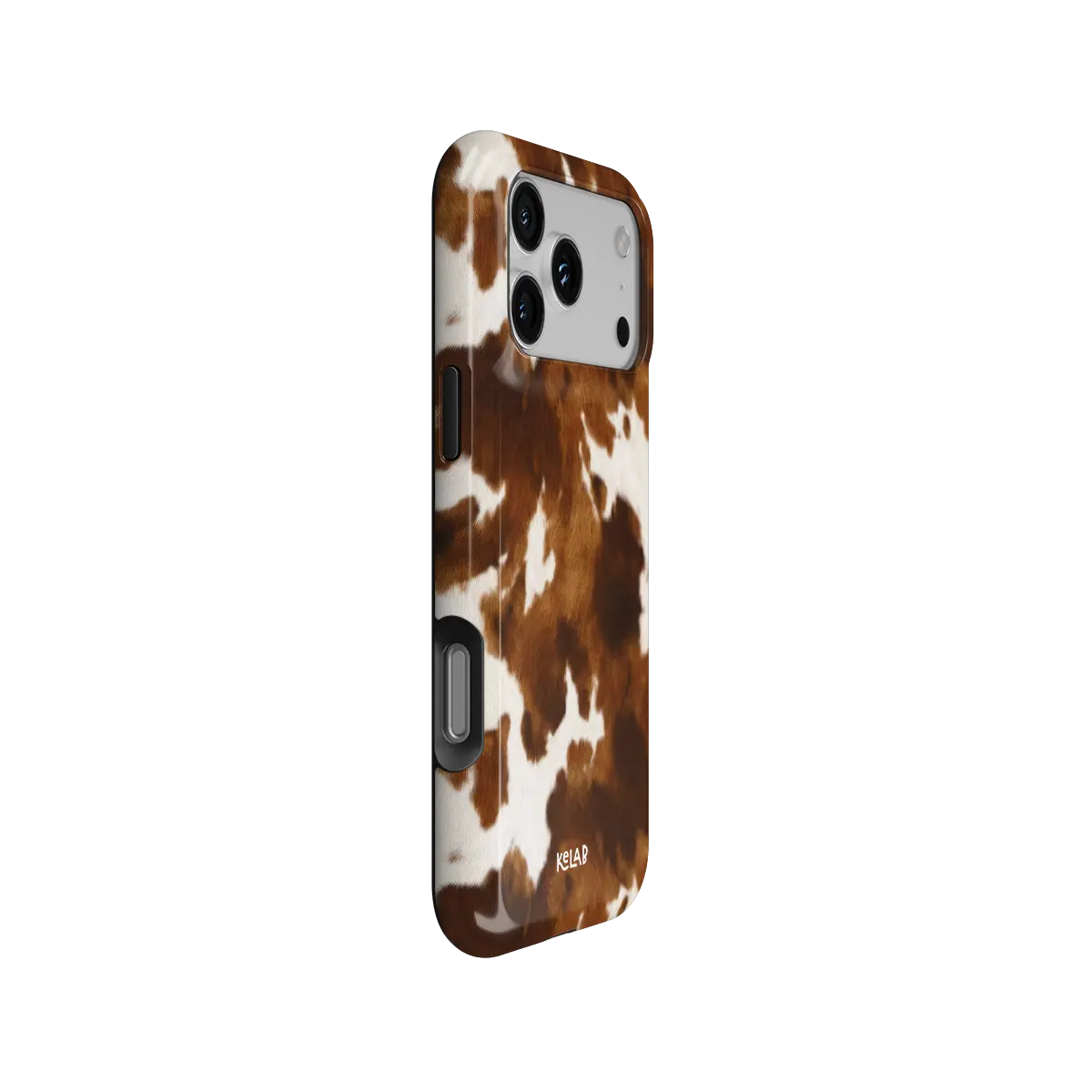 Milk & Mahogany | Brown Cow Print Phone Case