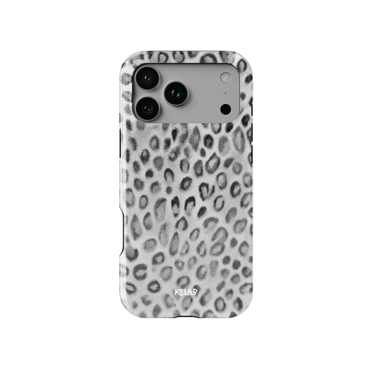 Platinum Predator | Silver Cheetah Print Phone Case