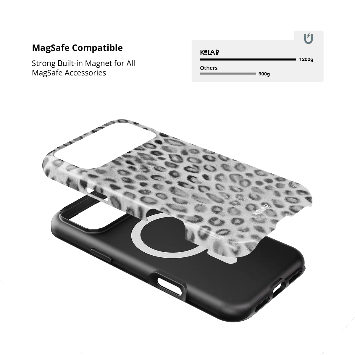 Platinum Predator | Silver Cheetah Print Phone Case