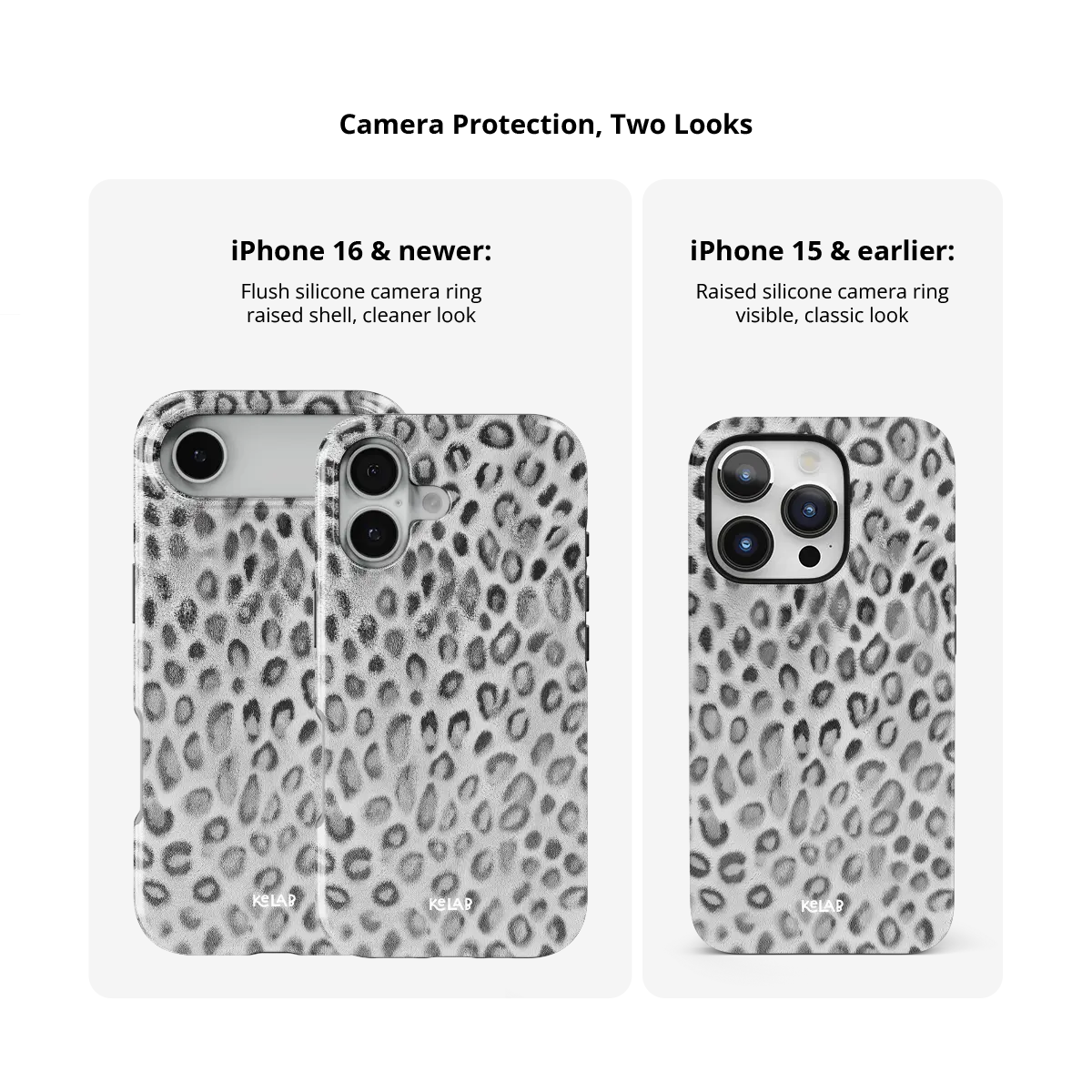 Platinum Predator | Silver Cheetah Print Phone Case