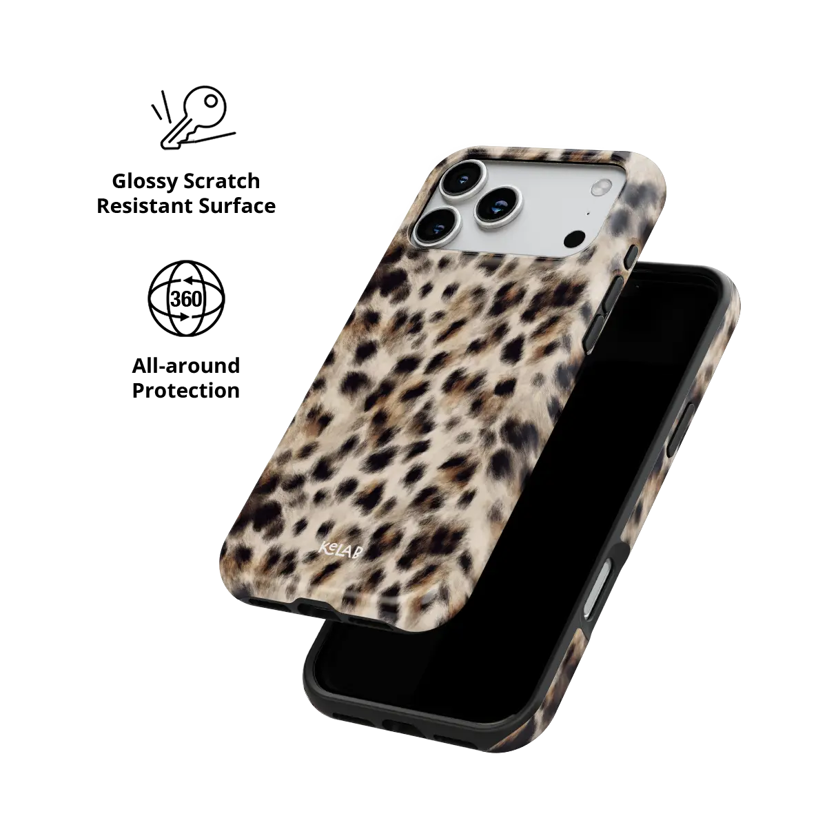 Arctic Aristocrat | Cheetah Print Phone Case