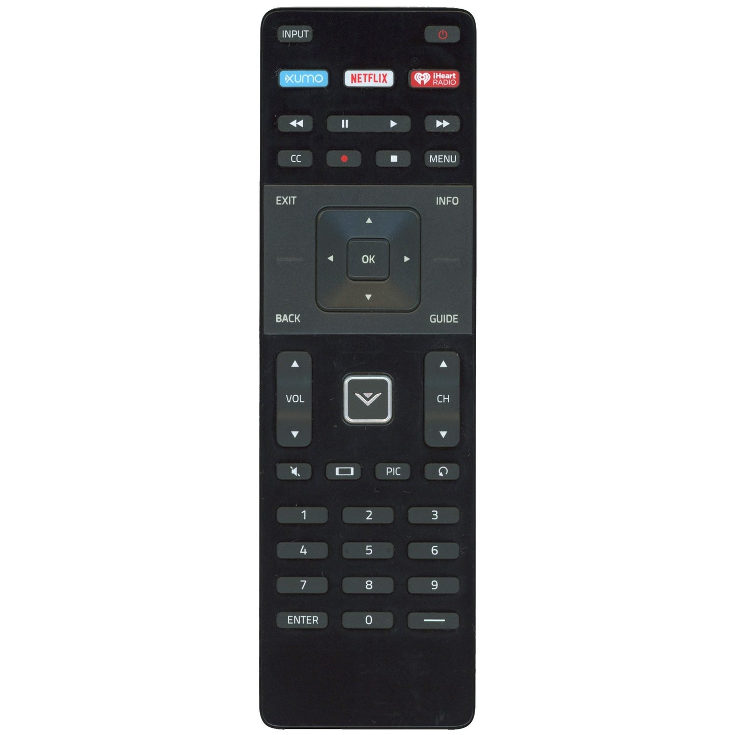 Vizio XRT122 Smart TV Remote Control - 790.02211.0002