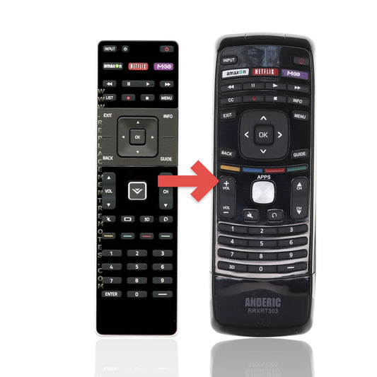Vizio XRT510 RF Blutooth TV Remote Control - Amazon, Netflix, Mgo - 90.75Q11.001
