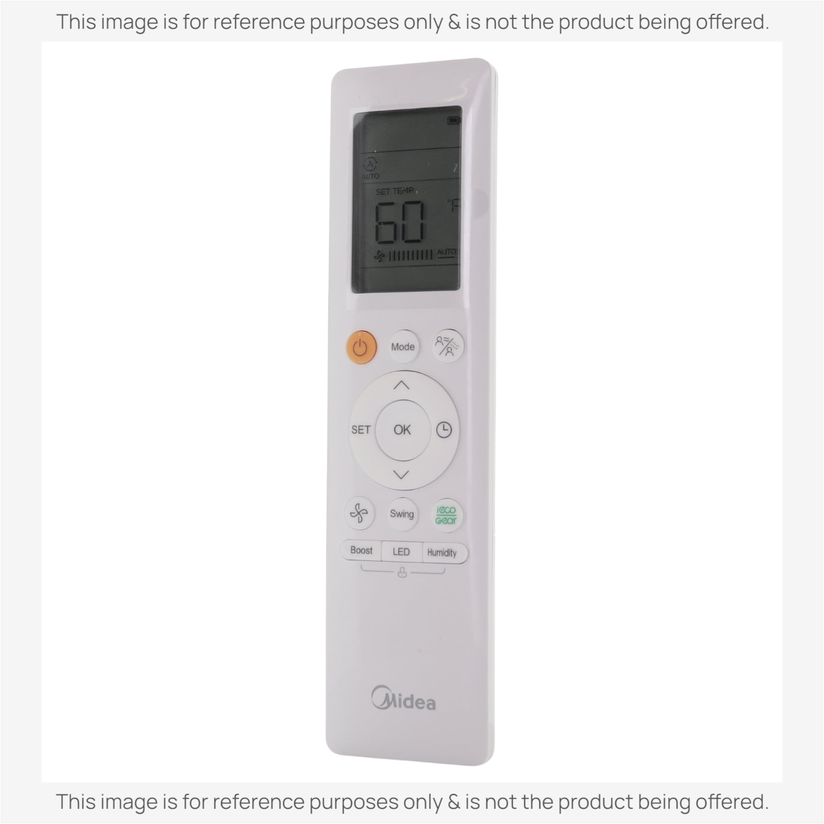 MIDEA RG10P1(2HS)/BGEFU1 Mini Split High Wall Air Conditioner Remote Control - 17317000007660