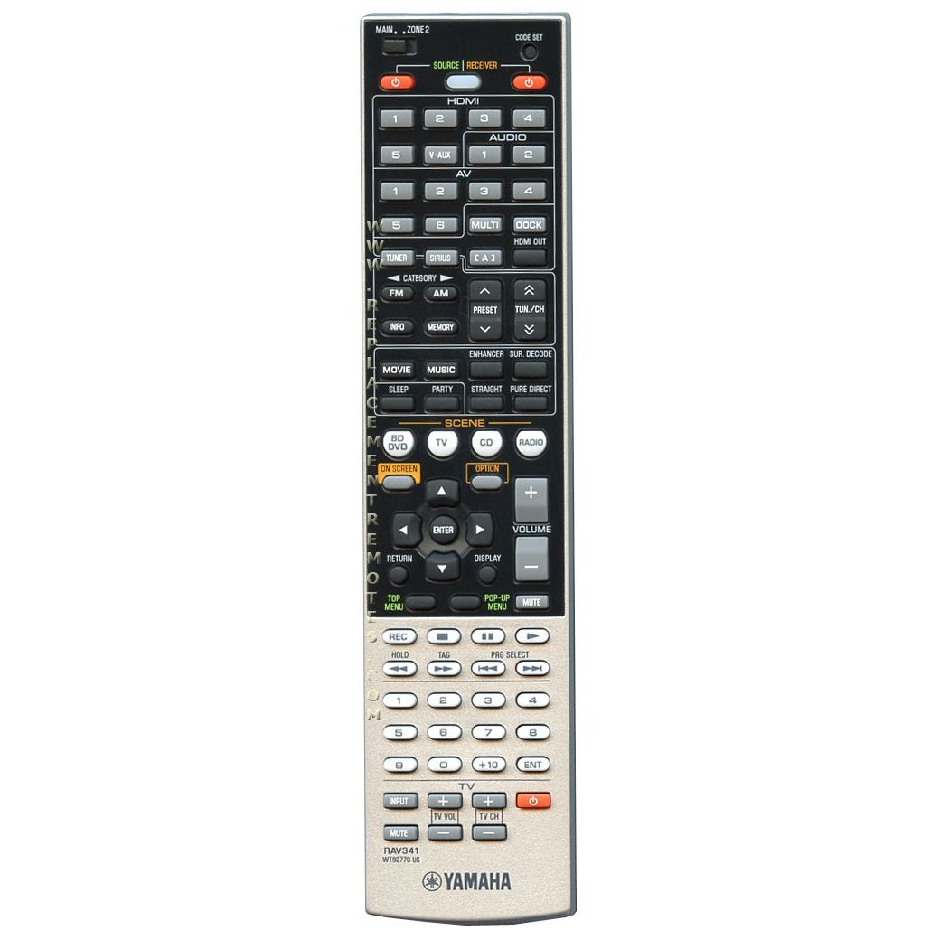 Yamaha RAV341 Receiver Remote Control