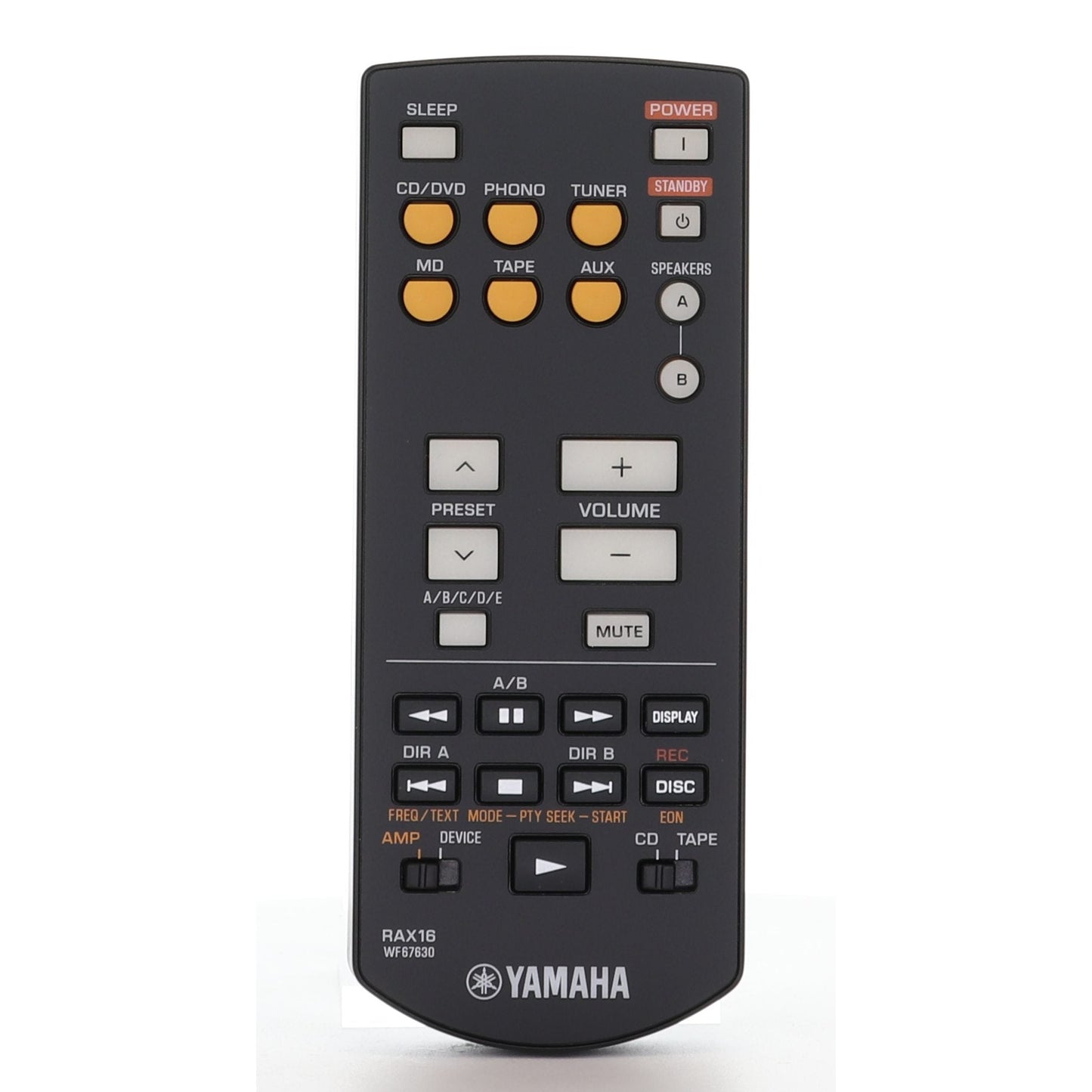 Yamaha RAX16 Zone 2 Receiver IR Remote Control - WF676300
