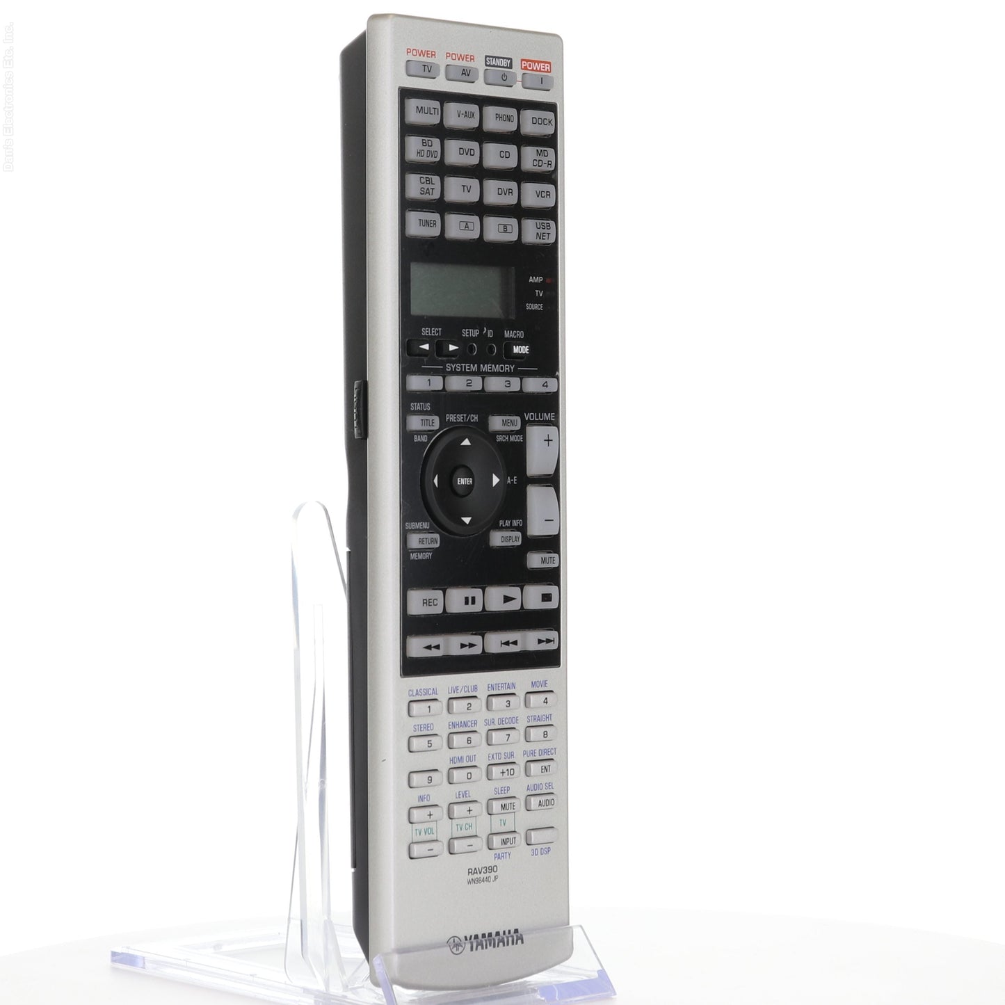 Yamaha RAV390 A/V Receiver Remote Control | Backlight | LCD Screen - WN98400JP