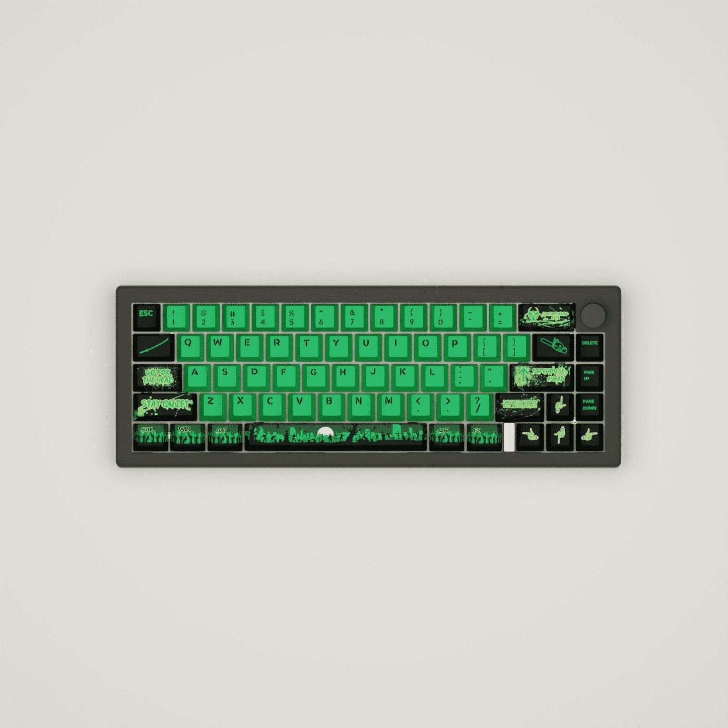 Zombie Design Keycaps and Mechanical Keyboard